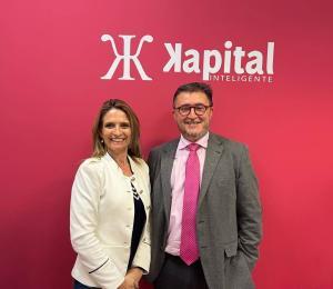 Juan José Criado con Carmen Pérez, la directora de Kapital Inteligente.